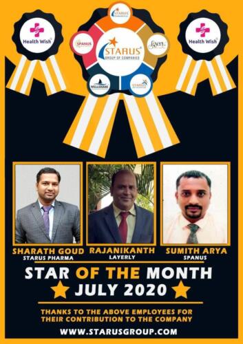 Health Wish Star of The Month July 2020